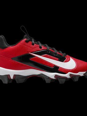 Nike Alpha Menace 4 Shark Football Cleats Red/Black-US 3 Youth Mens 5.5